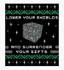 Borg Cube Funny Ugly Christmas Sweater Photographic Print