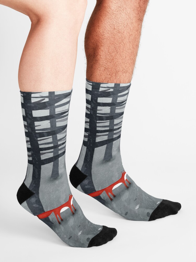 Alternate view of The Fox and the Forest Socks