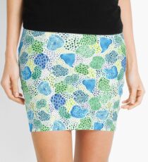 Watercolor Abstract Patch Mini Skirt