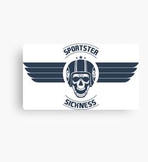 Sportster Sickness Plain White Leinwanddruck