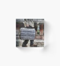 Traveling Man Acrylic Block