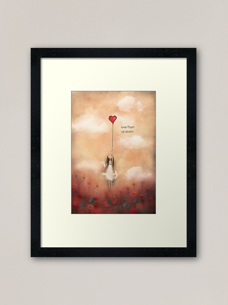 Alternate view of loVe from up above Framed Art Print