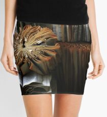 Ancient Library #1 Book Flowers Mini Skirt