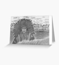 Native Chief Greeting Card