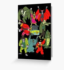 Scooby Doo Villians Greeting Card