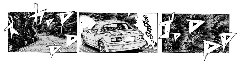 Initial D Comic Strip By Amy Hisaoka Redbubble