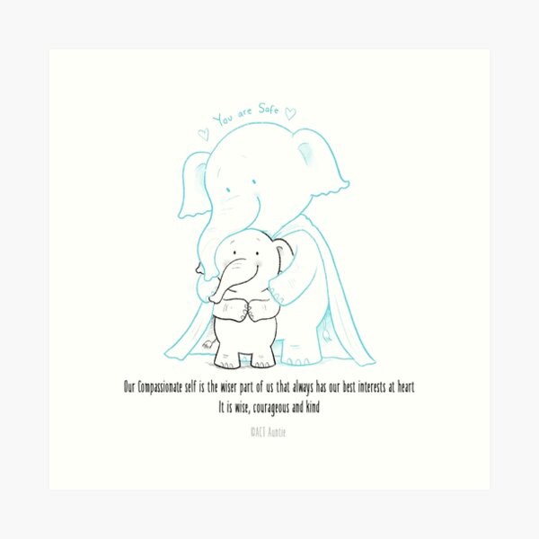 ACT Auntie Compassionate self Art Print
