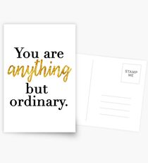 You are Anything But Ordinary Postcards