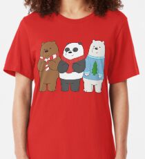 We Bare Bears Slim Fit T-Shirt