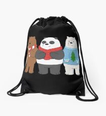 We Bare Bears Drawstring Bag