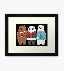 We Bare Bears Framed Print