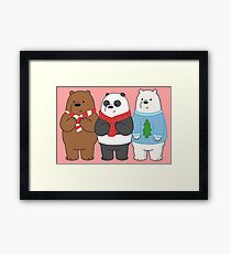 We Bare Bears Framed Print