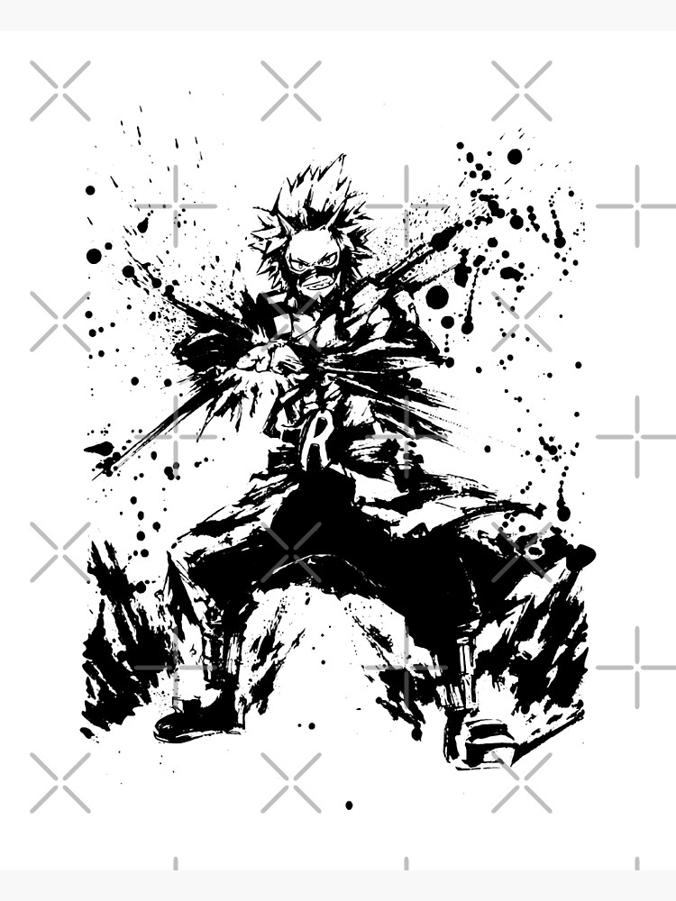 Kirishima Eijiro Ink Splatter by Kyuubi713