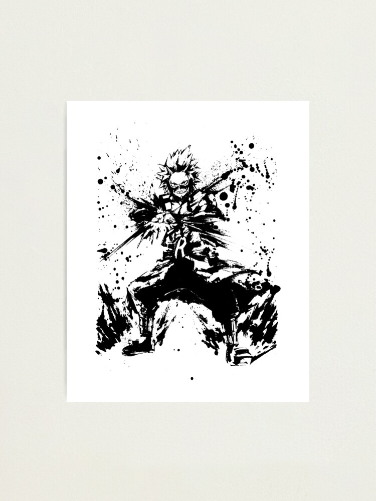 Alternate view of Kirishima Eijiro Ink Splatter Photographic Print
