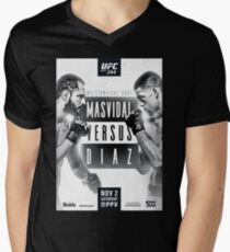 Jorge Masvidal gegen Nate Diaz Offizieller UFC 244 Merch T-Shirt mit V-Ausschnitt
