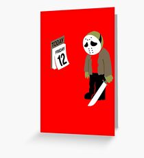 Friday The 13th Parody Greeting Card