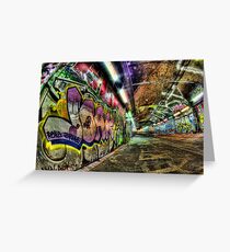 Graffiti Tunnel, London Greeting Card
