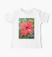 Red Flower Baby Tee