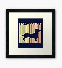 Funny Cute Dachshund Framed Print