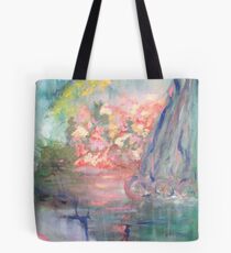 ABSTRACT FLORAL LANDSCAPE Tote Bag