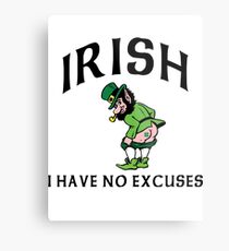 Funny Irish Metal Print