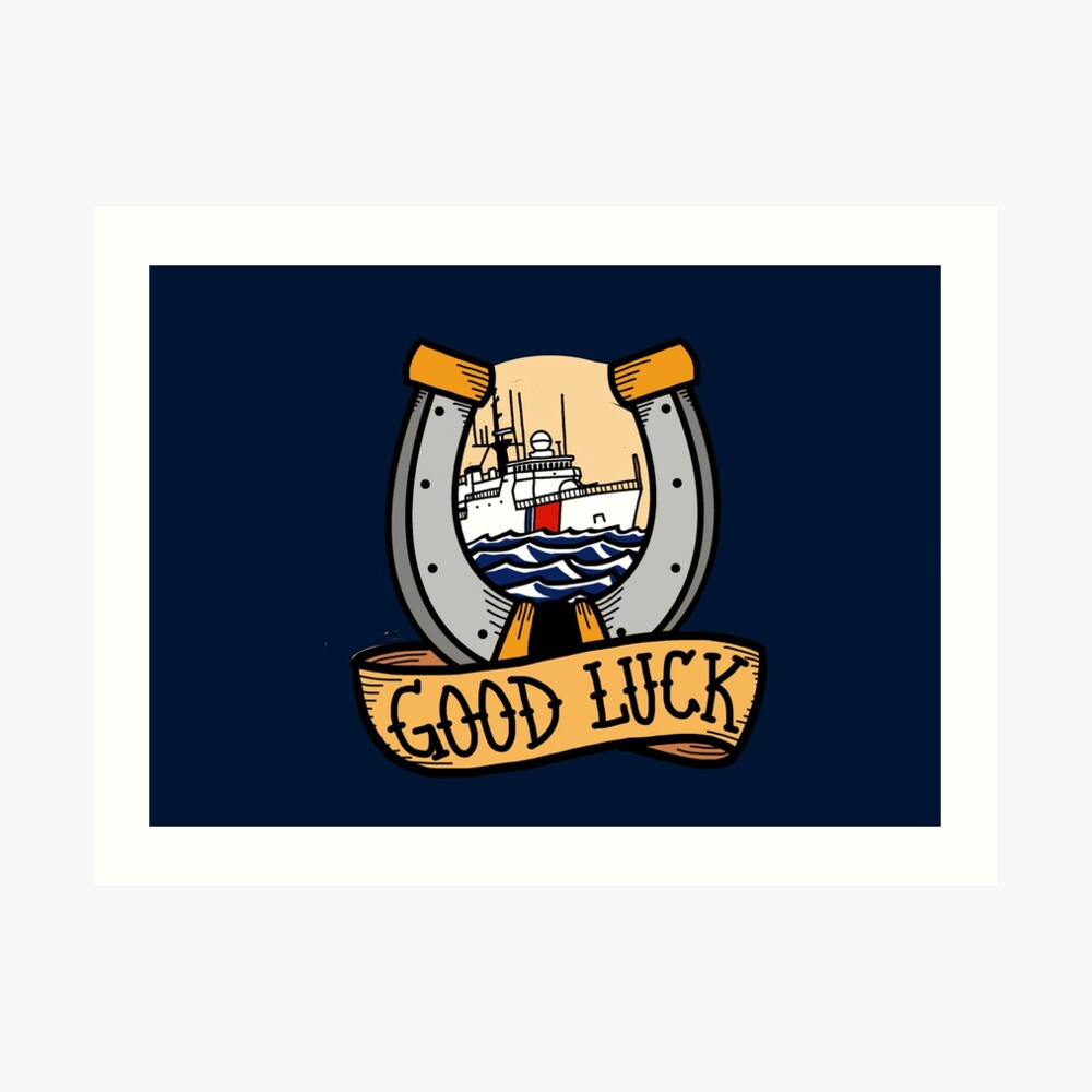 Coast Guard Good Luck - 270 WMEC Art Print