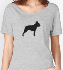 Boston Terrier Silhouette (n) Baggyfit T-Shirt