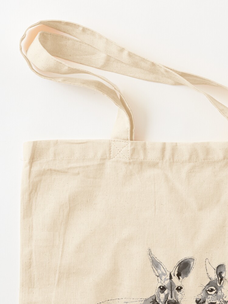 Alternate view of Kangaroos Black and White Tote Bag