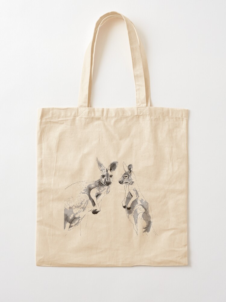 Alternate view of Kangaroos Black and White Tote Bag