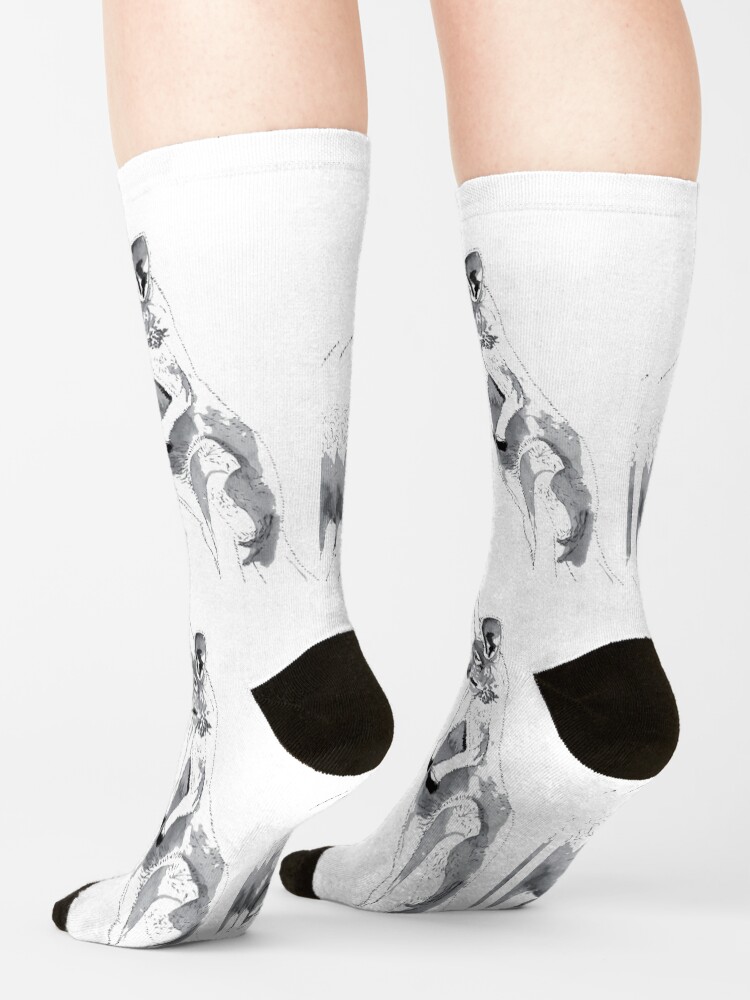 Alternate view of Kangaroos Black and White Socks