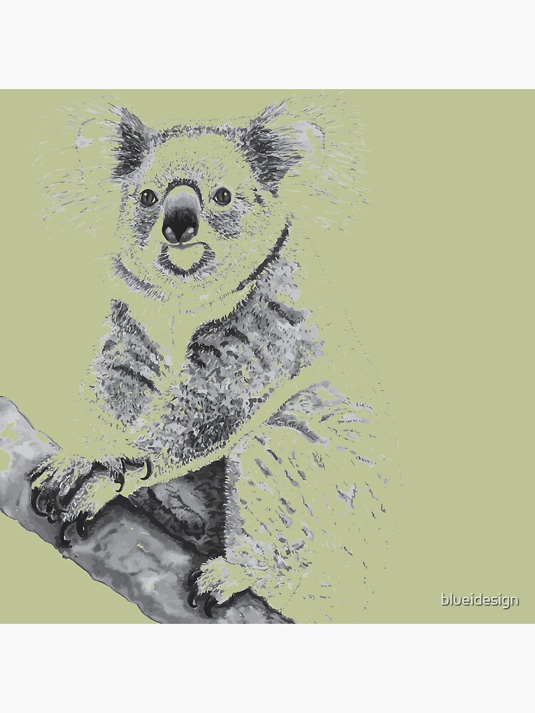 Koala Black and White by blueidesign