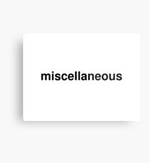 miscellaneous Metal Print