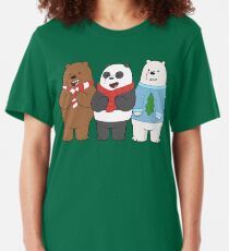 We Bare Bears Slim Fit T-Shirt