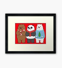 We Bare Bears Framed Print