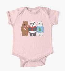 We Bare Bears Short Sleeve Baby One-Piece