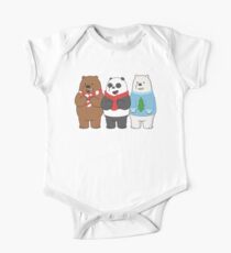 We Bare Bears Short Sleeve Baby One-Piece