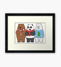 We Bare Bears Framed Print