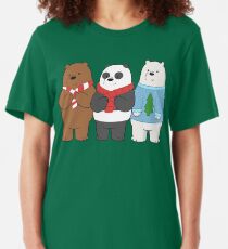 We Bare Bears Slim Fit T-Shirt