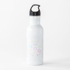 7 Chakras , Buddhist Yoga Design, Body Healing Water Bottle
