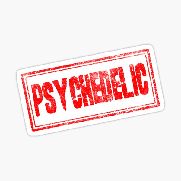 Psychedelic (Vintage Stamp) Sticker