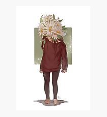 care and the daisies Photographic Print
