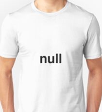 null T-shirt unisexe
