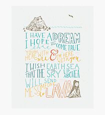 I Lava You Photographic Print