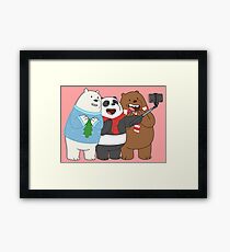 We Bare Bears Framed Print