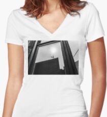 Reflection in a Window Women's Fitted V-Neck T-Shirt