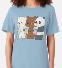 We Bare Bears Slim Fit T-Shirt