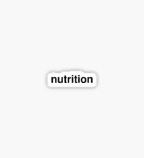 nutrition Sticker