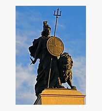 Statue of Britannia in Plymouth, Devon, UK Photographic Print
