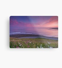 Sunset Surf at Lawrencetown Beach Metal Print