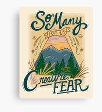 Bon Iver Lyric Art Canvas Print